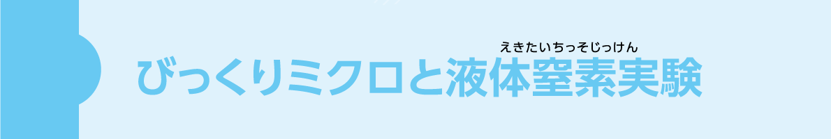 びっくりミクロと液体窒素実験！